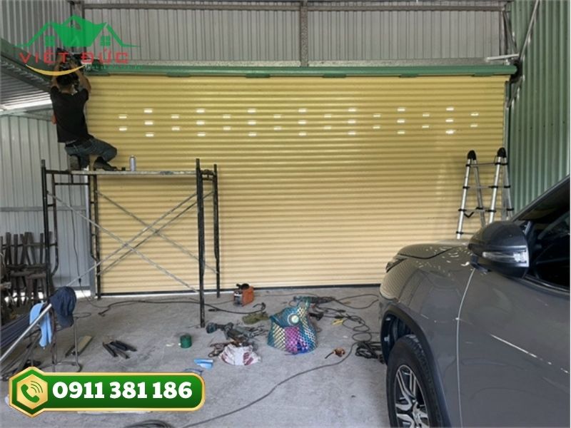 Cửa cuốn công nghệ Đài Loan dùng motor