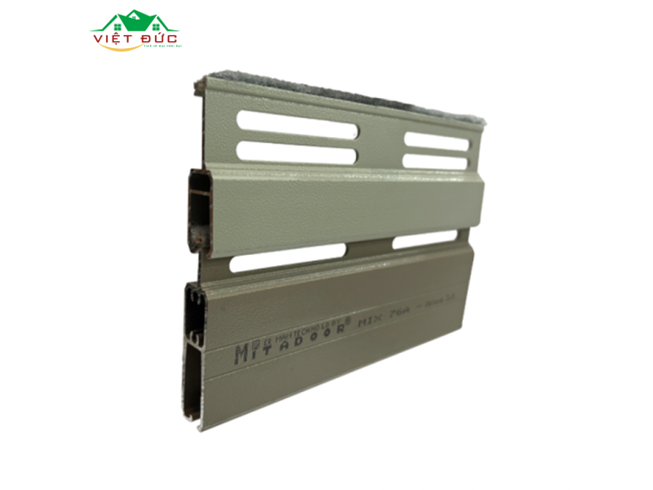 CỬA CUỐN NHÔM MITADOOR KHE THOÁNG MIX 76